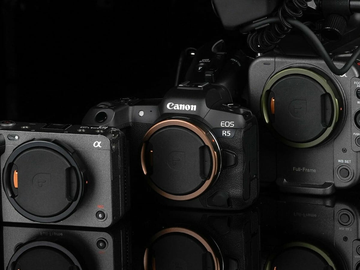 The Defender Pro Lens Cap protects pro-level lenses